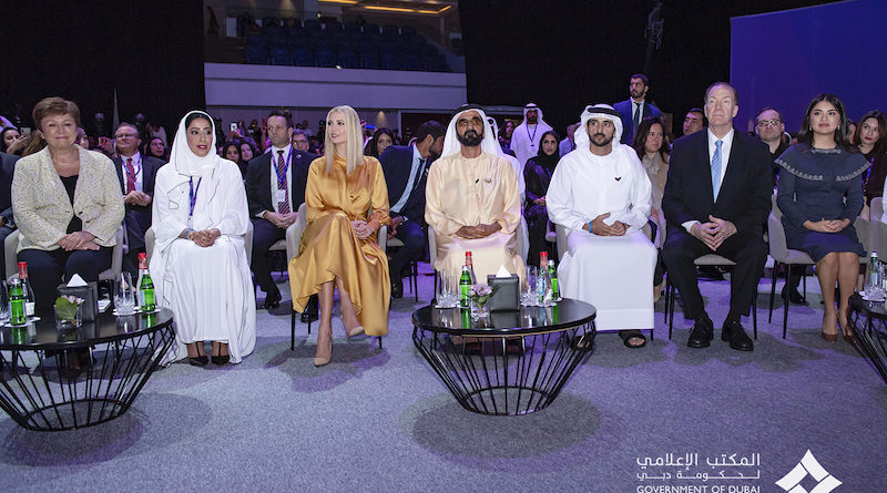 Mohammed bin Rashid receive IMF, World Bank Chief, Ivanka Trump