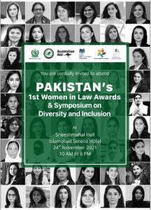 Pakistan’s 1st National Women in Law’Awards and Symposium on Diversity & Inclusion